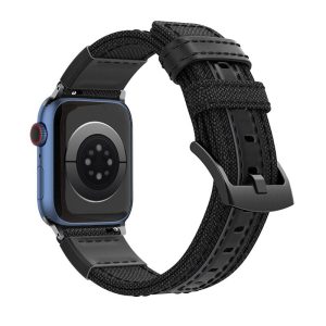 Black Canvas Adventurer Apple Watch Strap