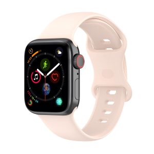 Light Pink Silicone Apple Watch Strap