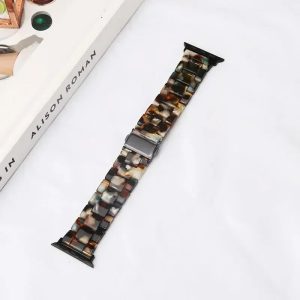 Blue Flower Luxury Ceramic Apple Watch Strap