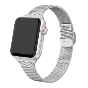 Silver Slim Milanese For Apple Watch
