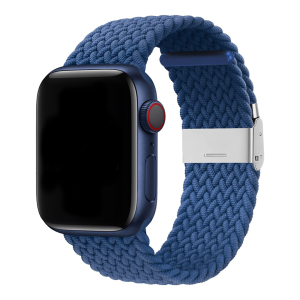 Blue Braided Buckle Band For Apple Watch