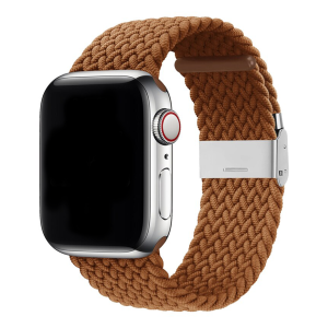 Coffee Braided Buckle Band For Apple Watch